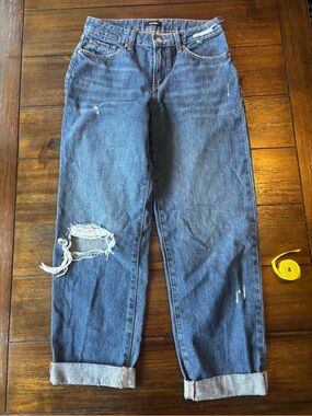 Classic Distressed Men's Blue Jeans